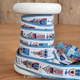 Купить недорого   Тесьма декоративная, тканая "Рыбацкая деревня", ширина 16мм, 100% полиэстер, Acufactum,  в интернет магазине Фэмили хоби