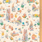 Ткань "Урок чтения", ширина 145см, 100% хлопок, Acufactum Ute Menze, 3523-896