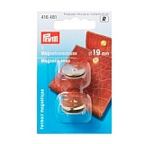 Магнитный замок для застегивания сумок, рюкзаков, мешков и другого, диаметр 19мм, Prym, 416481