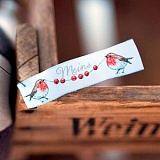 Этикетка тканая "Meins" 20*80мм, 100% полиэстер, Acufactum Ute Menze, 35220