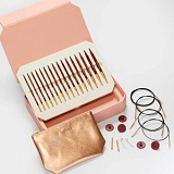 Подарочный набор спиц съемных "Symfonie Rose", длина 13см, 8 размеров, KnitPro, 20718