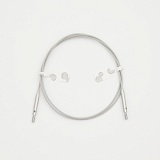 Тросик "GlideX" для съемных укороченных спиц, длина 20 (40)см, заглушки 2шт, ключик, KnitPro, 10652