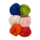 Купить недорого   Набор материала для многоцелевого валяния (50% шерсть, 50% шелк), De Witte Engel, W19001