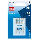 Иглы для швейных машин с плоской колбой 130/705 H, универсальные № 90, сталь, Prym, 154412