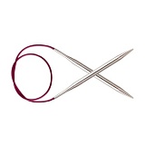 Спицы круговые "Nova" 2,25мм/80см, латунь с гальваническим покрытием, серебристый, KnitPro, 10325