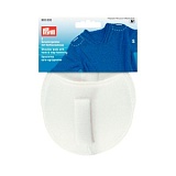 Накладки плечевые реглан с липучкой, размерS, 110*100*11мм, белый, 100%полиамид, 2шт на блис 993830