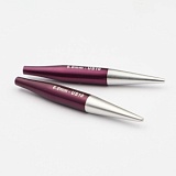 Спицы съемные мини "Zing" 6мм/5см, алюминий, фиолетовый бархат, 2шт в упаковке, KnitPro, 47549