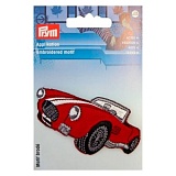 Термоаппликация "Олдтаймер" 40*80мм, 100% полиэстер, красный, Prym, 924353