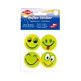 Аппликации, самоклеящиеся, светоотражающие "Забавная мордашка", диаметр 4,8см, ПВХ, Kleiber, 611-86