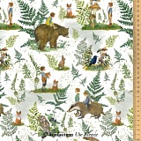 Ткань "Волшебный свет леса", ширина 145см, 100% хлопок, Acufactum, 3523-819-01