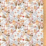 Ткань "Маленькая рождественская пекарня", ширина 145см, 100% хлопок, Acufactum Ute Menze, 3523-879