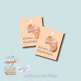 Заплатка "Zeit zum Glucklichsein" /Время быть счастливым/ 50*40мм, 100% полиэстер, Acufactum, 35379