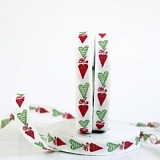 Купить недорого   Тесьма декоративная "Сердечки", ширина 10мм, Acufactum Ute Menze,  в интернет магазине Фэмили хоби