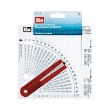 Счетчик рядов и петель со счетной рамкой, пластик, белый/фиолетовый, Prym, 611735