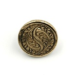 Пуговица, размер 14мм, металл, Dill, 231044/14-30