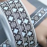 Купить недорого   Тесьма декоративная "Орнамент - серебро", ширина 16мм, Acufactum Ute Menze,  в интернет магазине Фэмили хоби