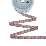 Купить недорого   Тесьма декоративная "Квадраты обрикосовые", ширина 16мм, Acufactum Ute Menze,  в интернет магазине Фэмили хоби