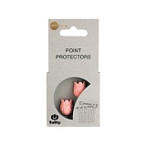 Наконечники для спиц "amicolle", тюльпан 2*4,5мм, пластик, розовый, 2шт в упаковке, Tulip, AC-044e