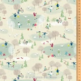 Ткань "Зимний парк", ширина 145см, 100% хлопок, Acufactum Ute Menze, 3523-913