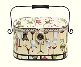 Шкатулка для рукоделия "Dressform" 30*20,5*19см, хлопок/металл/дерево, Prym, 612250