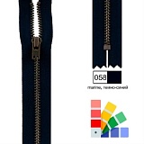 Застежка-молния YKK, неразъемная, рейка 5мм (ширина ленты 2,5см), длина 10см, Kleiber, 698-05