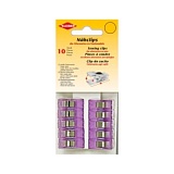 Прищепки для работы с тканями, размер 27*10мм, пластик/металл, фиолетовый, Kleiber, 700-97