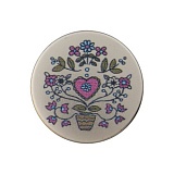 Пуговица на ножке, размер 20мм, металл, вересковый, Union Knopf by Prym, U0453626020005601-15