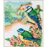 Купить недорого   Набор для вышивания Anchor "Summer Blue Tit" 19,5*16,5см, MEZ Венгрия, PCE0505  в интернет магазине Фэмили хобби