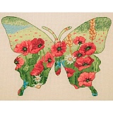 Купить недорого   Набор для вышивания Maia "Butterfly Silhouette" 20*26см, MEZ Венгрия, 5678000-05044  в интернет магазине Фэмили хобби