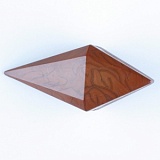 Пуговица, размер 42мм, пластик, Dill, 424702/42-12