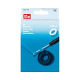 Кольца для обвязывания крючком, плоские, диаметр 26мм, пластик, белый, Prym, 624140