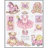 Купить недорого   Набор для вышивания Anchor "Girl Birth" 24*20см, MEZ Венгрия, ACS38  в интернет магазине Фэмили хобби