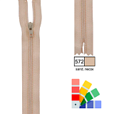 Застежка-молния YKK, спиральная, неразъемная, рейка 4мм , длина 35см, пластик, Kleiber, 698-49