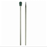 Спицы прямые "Mindful" 8мм/25см, нержавеющая сталь, серебристый, 2шт в упаковке, KnitPro, 36206