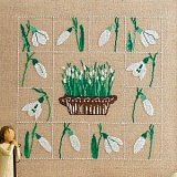 Купить недорого   Набор для вышивания "Подснежники в квадратах" 20*20см, Acufactum Ute Menze, 2479  в интернет магазине Фэмили хобби