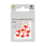 Маркер для вязания "amicolle", сердце, размер 17*9мм, пластик, оранжевый, Tulip, AC-085e