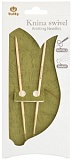Спицы круговые "Knina Swivel" 7мм/60см, бамбук, натуральный, Tulip, KS-600700
