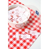 Этикетка "Ручная работа",  20*50мм, 100% полиэстер, Acufactum Ute Menze, 35143-100