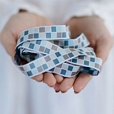 Купить недорого   Тесьма декоративная "Квадраты", ширина 16мм, Acufactum Ute Menze,  в интернет магазине Фэмили хоби