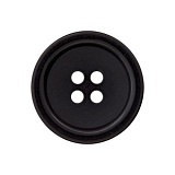 Пуговица с 4 отверстиями, размер 30мм, пластик, черный, Union Knopf by Prym, U0040283030008001-15