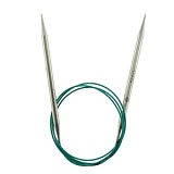 Спицы круговые "Mindful" 6мм/100см, нержавеющая сталь, серебристый, KnitPro, 36123