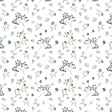 Ткань "Синяя ягода", ширина 145см, Acufactum Ute Menze, 3523-690