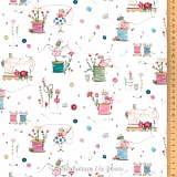 Ткань "Игра с нитками", ширина 145см, 100% хлопок, Acufactum, 3523-942