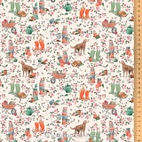 Ткань "Садовые аллеи", ширина 145см, 100% хлопок, Acufactum, 3523-901