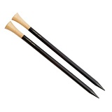 Спицы прямые "Lantern Moon" 3мм/25см, эбеновое дерево, черный, 2шт в упаковке, KnitPro, 350161