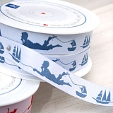 Купить недорого   Тесьма декоративная "Мальчик с кораблем", ширина 20мм, Acufactum Ute Menze,  в интернет магазине Фэмили хоби