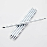 Спицы чулочные "Nova" 3,75мм/15см, латунь с гальваническим покрытием, серебристый, KnitPro, 10122