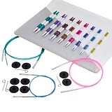 Набор "Deluxe Set Normal IC" съемных спиц "SmartStix", длина 14см, 8 размеров, KnitPro, 42140