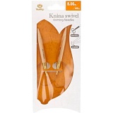 Спицы круговые укороченные "Knina Swivel" 8мм/40см, бамбук, натуральный, Tulip, KS-400800