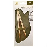 Спицы круговые "Knina Swivel" 6,5мм/60см, бамбук, натуральный, Tulip, KS-600650